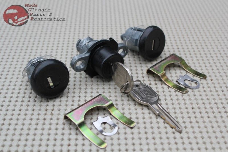 9301 Camaro Firebird Door Trunk Lock Cylinder Set Matching Matched